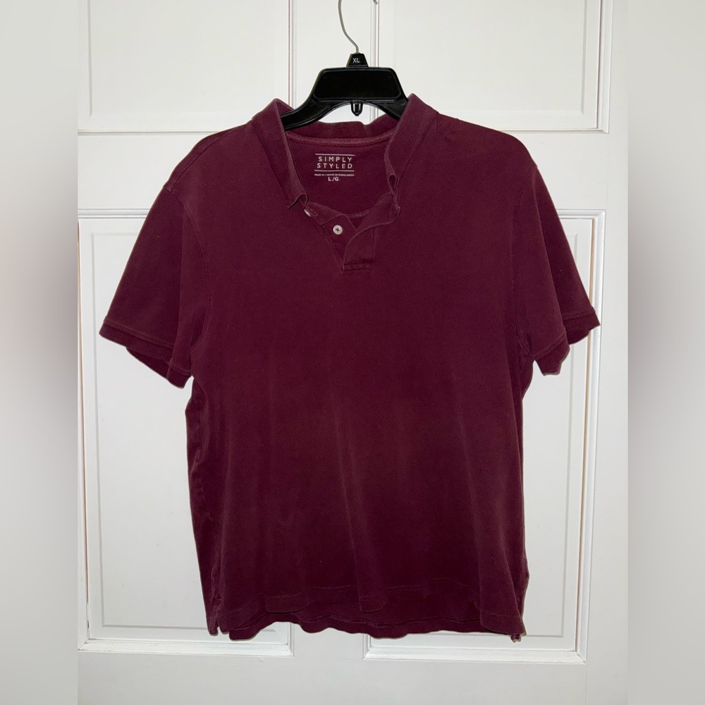 Simply Styled Men's Maroon Polo Shirt